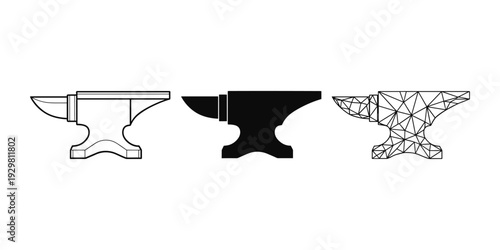 Three Anvil Icons