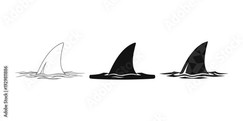 Shark Fin Icons