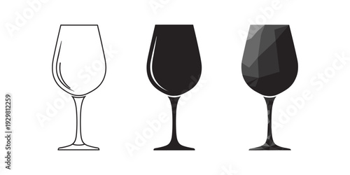 Three Wine Glass Styles