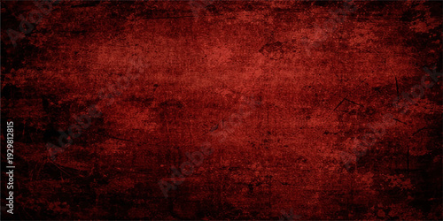 Grunge red textured background with vintage dirty stripes and rough aged wall design