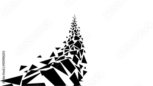 Geometric path of abstract fragments in dynamic motion