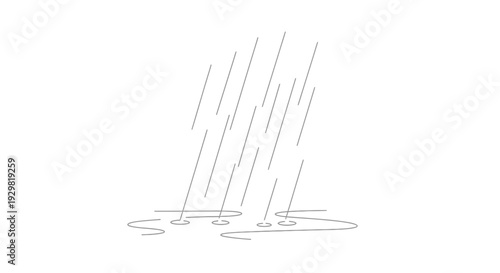 rain falling, rainy weather