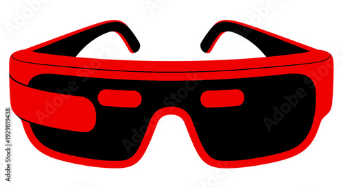 red 3d glasses