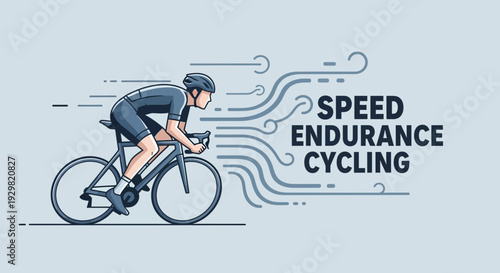 Cyclist Demonstrates Strength And Speed While Participating In Endurance Cycling Event