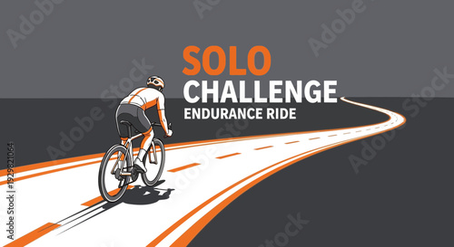 Cyclist Embarks On A Solo Challenge Endurance Ride With Dramatic Road Depiction