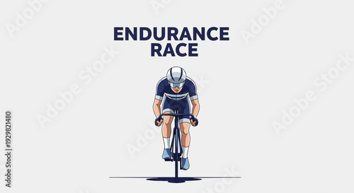Cyclist Competes In Intense Endurance Race, Displaying Unwavering Dedication And Grit