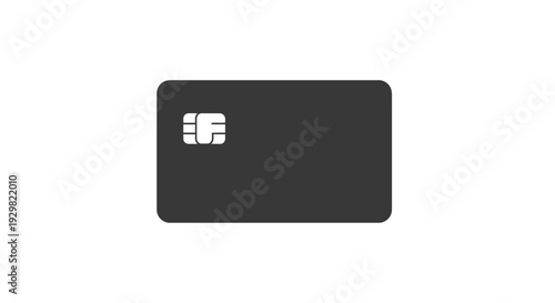 Black Credit Card with White Logo.
