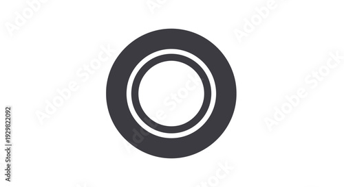 Black Rubber Gasket or Seal Ring.