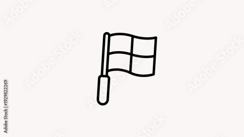 Offside Flag Animation Icon