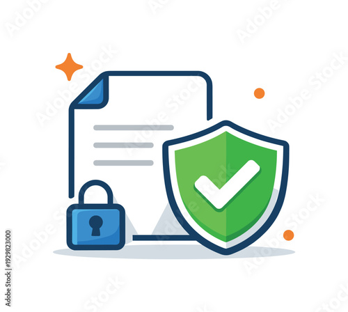 Data privacy compliance and secure information handling in digital platforms protecting user trust and corporate responsibility, a shield icon