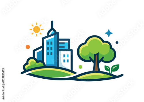 Urban sustainability initiative promoting tree planting and green public spaces to improve environmental quality and community wellbeing, a simple