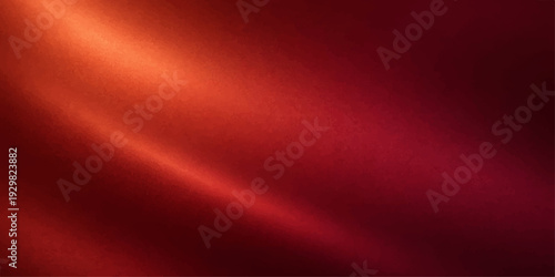 Abstract red silk and satin fabric background with smooth flowing waves and soft elegant texture