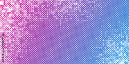 Pink and blue halftone grunge texture background. vector illustration