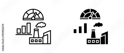 Capacity Planning icon set with style outline and solid. vector simple elements for design and presentation.