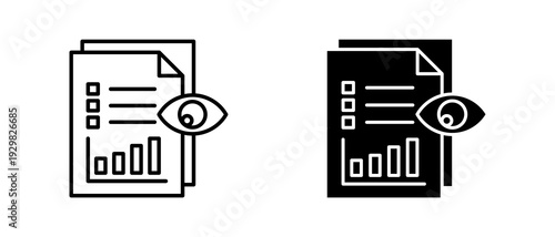 Task Monitoring icon set with style outline and solid. vector simple elements for design and presentation.