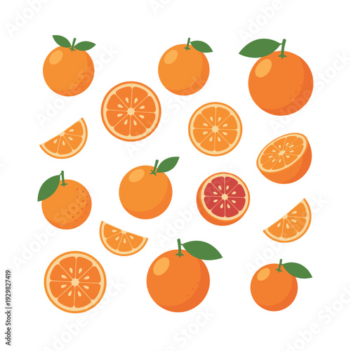 Fresh citrus fruits, including whole oranges, grapefruit, and various cuts, promoting healthy nutrition and natural vitamins
