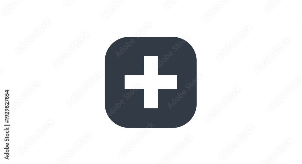 Obraz premium Plus sign on dark background.
