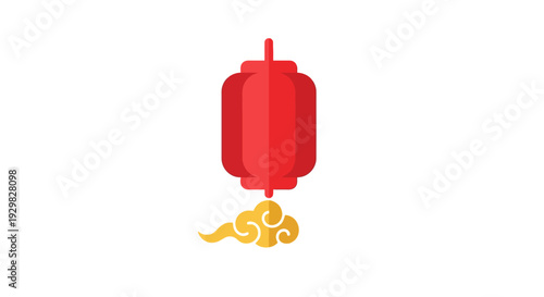 Red Fire Extinguisher with Yellow Hose.