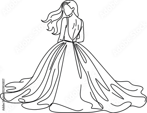 girl in a white dress