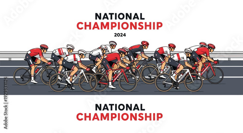 Cyclists Compete In The National Championship Race Of The Year 2024