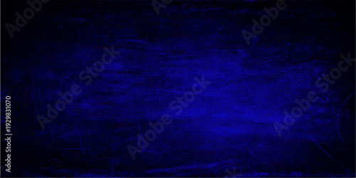 Abstract blue and purple grunge background with a dark textured paper pattern and vintage paint wall design on aged canvas material providing light copy space for an artistic backdrop