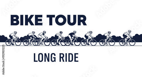 Cyclists Engaging In A Long Bike Tour, Embracing Adventure And Long-Distance Cycling