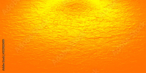 A macro closeup of cold orange juice reveals a wet texture of bubbles and liquid drops against a vibrant yellow background with a bubbly foam pattern