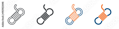 Rope Icon Set Multiple Style Collection
