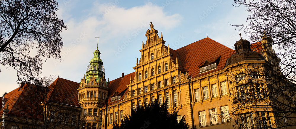 Fototapeta premium a beautiful building in pankow berlin