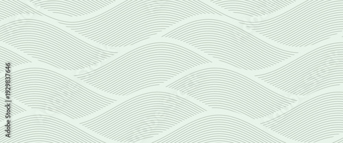 farm green banner, organic abstract background with fields. wavy green lines, natural organic products. ecology background. striped farmer green Pattern