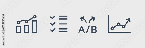 Performance metric icon sheet – Suitable for business reporting.