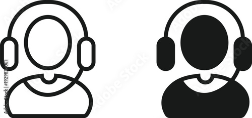 Modern and Unique Male Support Agent icon 