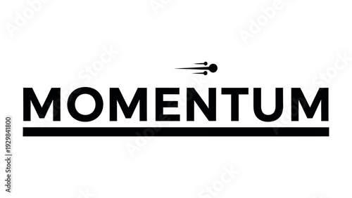 Momentum Emblem: A visually striking logo embodying swift forward motion, perfect for brands seeking to convey dynamism, progress, and ambition. 