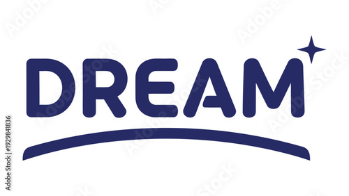Inspiring Dream: a clean and captivating logo that embodies aspiration and hope. It is ideal for use in various contexts related to goals and ambitions.