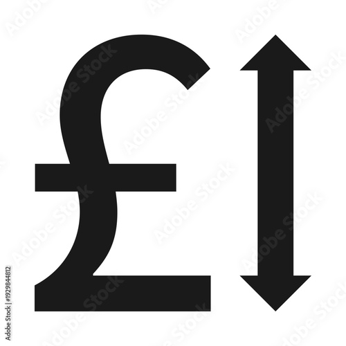 British Pound Up Down Double Arrow