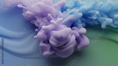 A calming abstract image with smooth, flowing waves and a cool color gradient. Ideal for backgrounds, website design, or representing concepts of flui