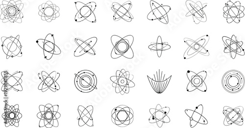 Collection of atomic structure diagrams for scientific use