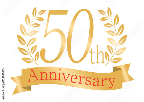 輝く月桂樹の50周年アイコン