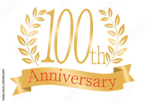 輝く月桂樹の100周年アイコン