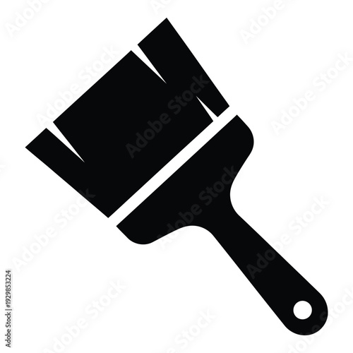 Wide Paintbrush Icon for Art and Renovation Projects