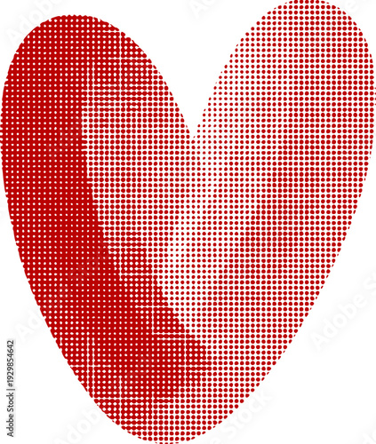 Heart Shape Halftone Texture 