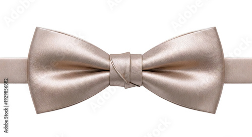 Satin Champagne Bow Tie