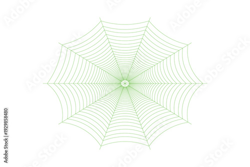 Intricate green and white geometric pattern design