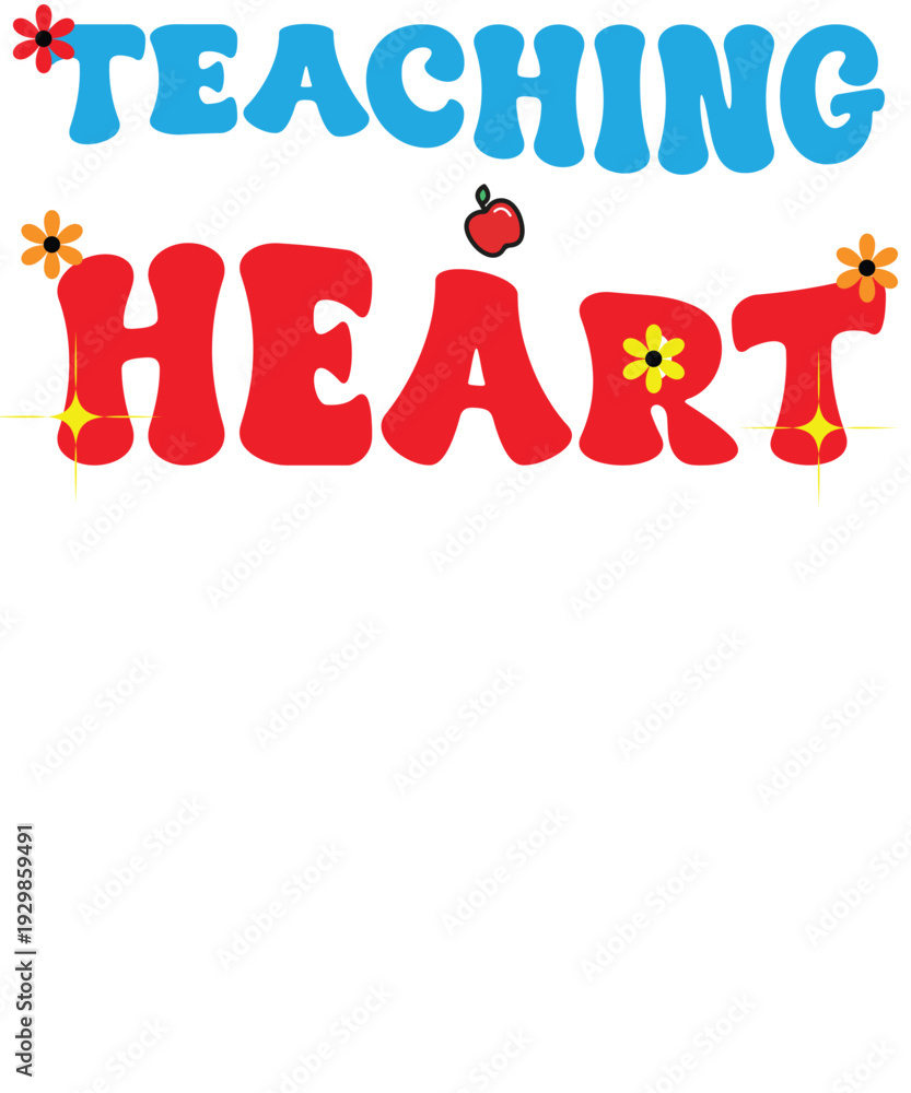 Fototapeta premium Teaching Heart EPS vector