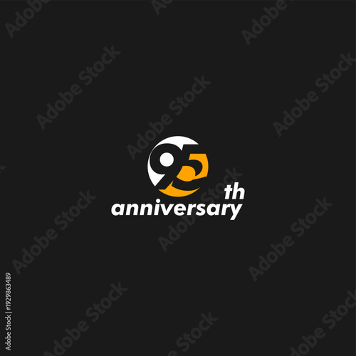 professional 95th anniversary logo,95th anniversary symbol,icon,celebrating 95th anniversary,95th anniversary logo,vector,illustration, logo, graphic, celebration, vector, background, banner, symbol