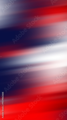 Canvas Print Vibrant red, white, and blue abstract lines move swiftly across the frame