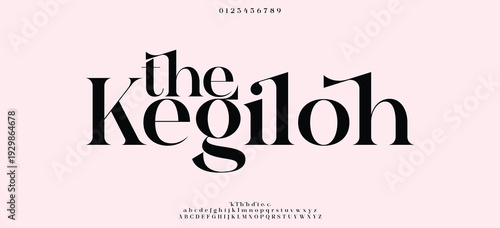 Elegant alphabet letters font and number. Classic Copper Lettering Minimal Fashion Designs. Typography fonts regular uppercase and lowercase. vector illustration