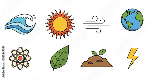 Elements of Nature and Energy Illustrated.