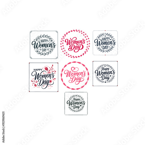 Women’s Day Celebration Banner with Elegant Lettering
Contemporary International Women’s Day Graphic Design
