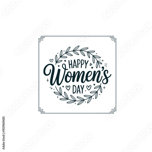 Women’s Day Celebration Banner with Elegant Lettering
Contemporary International Women’s Day Graphic Design
